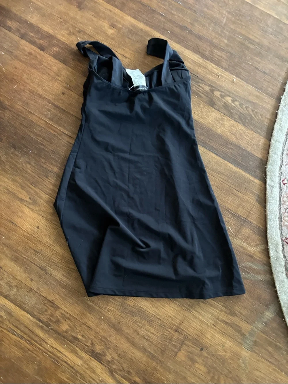 Chanel Black Tie-Front Chemise Slip Dress - Women  94 Karl lagerfeld design